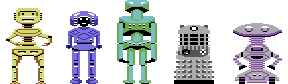 C64 robot sprites